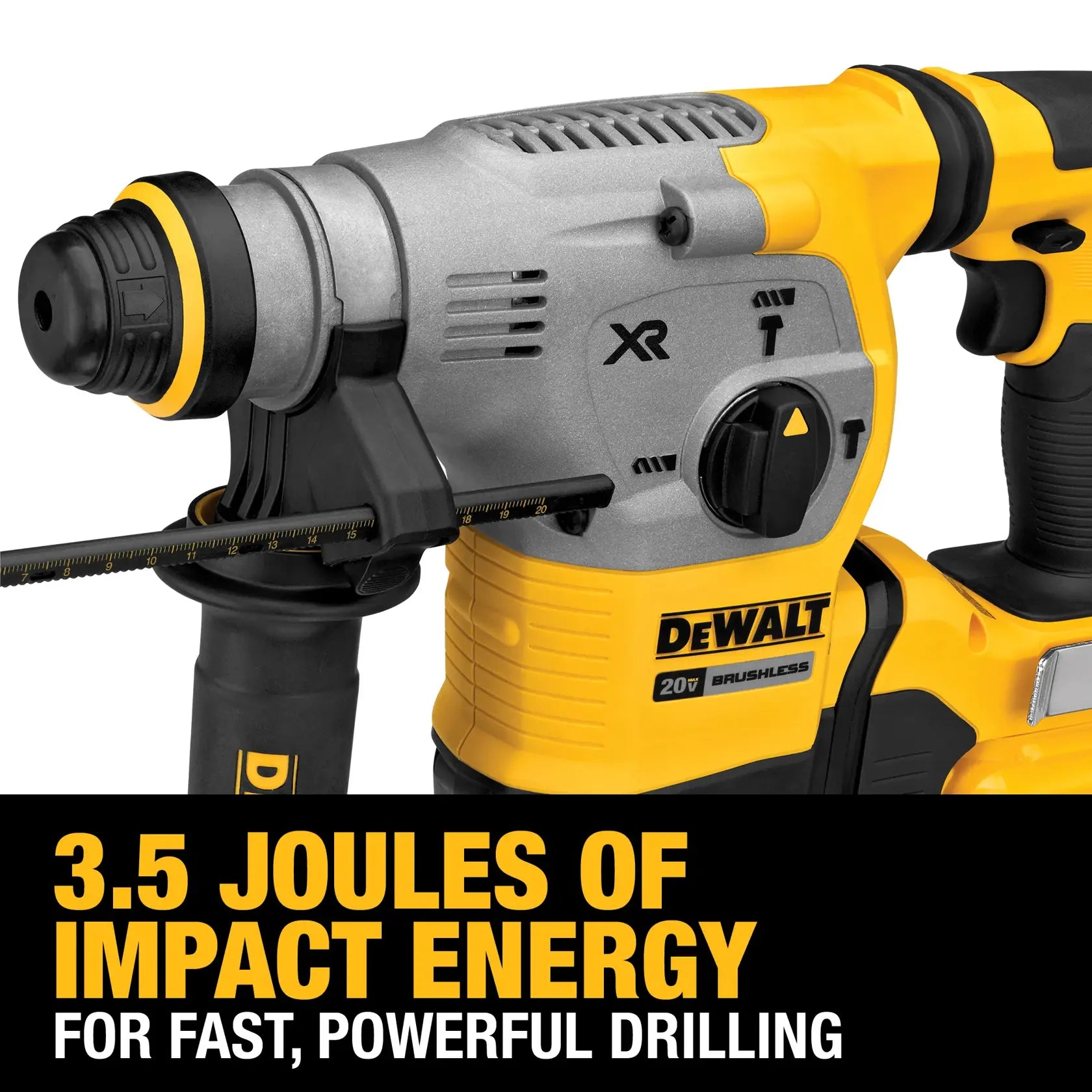 DeWalt DCH293R2 20V MAX XR Brushless Cordless 1-1/8 in. SDS PLUS L-Shape Rotary Hammer Kit - image 17