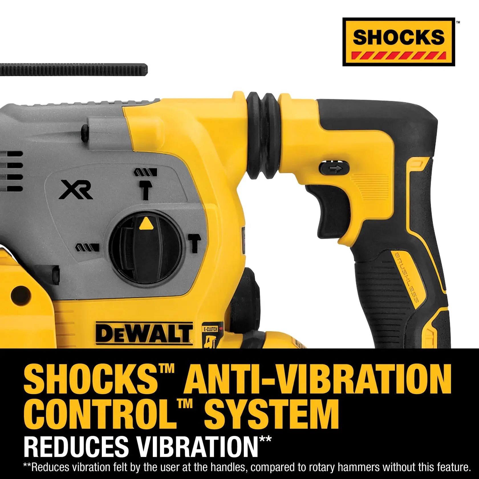 DeWalt DCH293R2 20V MAX XR Brushless Cordless 1-1/8 in. SDS PLUS L-Shape Rotary Hammer Kit - image 19