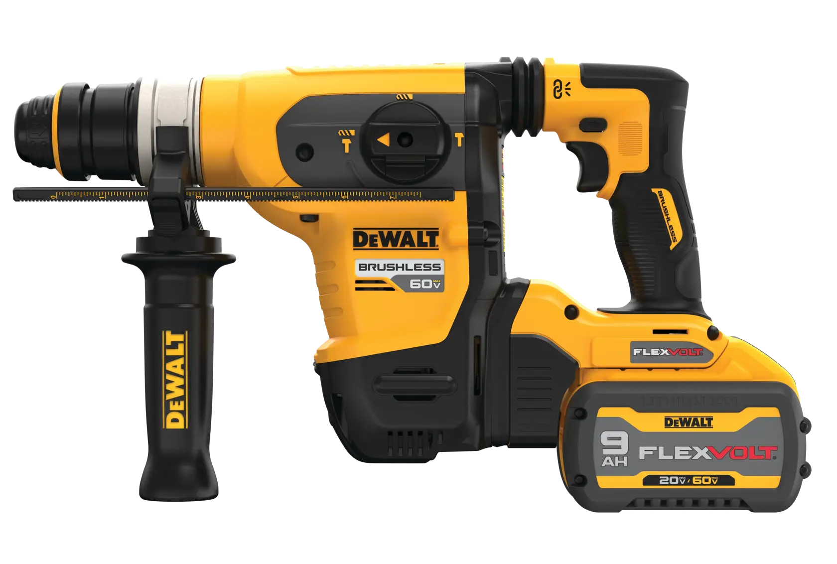 DeWalt DCH416X2 60V MAX 1-1/4" Brushless Cordless SDS Plus Rotary Hammer Kit - image 2