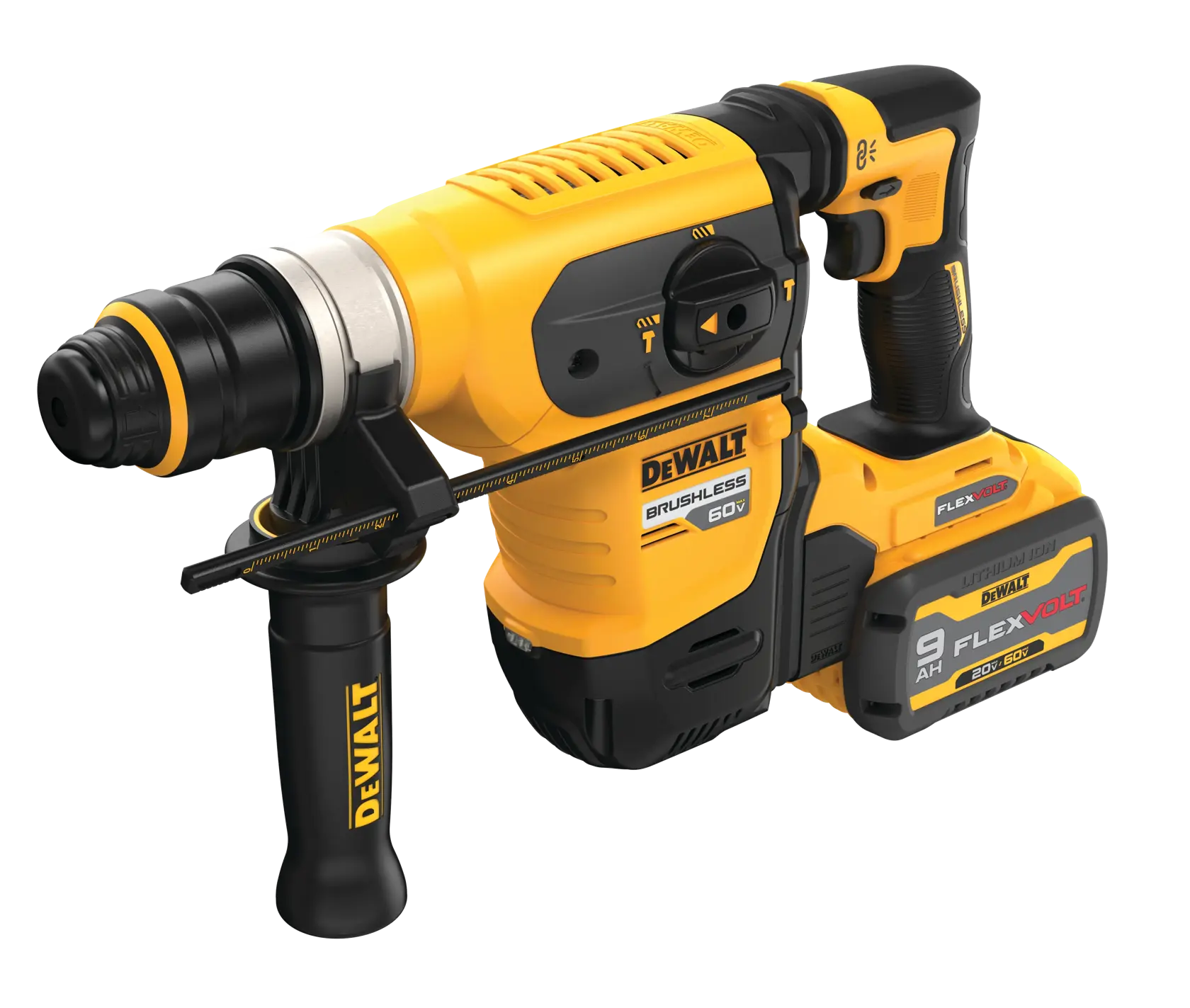 DeWalt DCH416X2 60V MAX 1-1/4" Brushless Cordless SDS Plus Rotary Hammer Kit - image 3