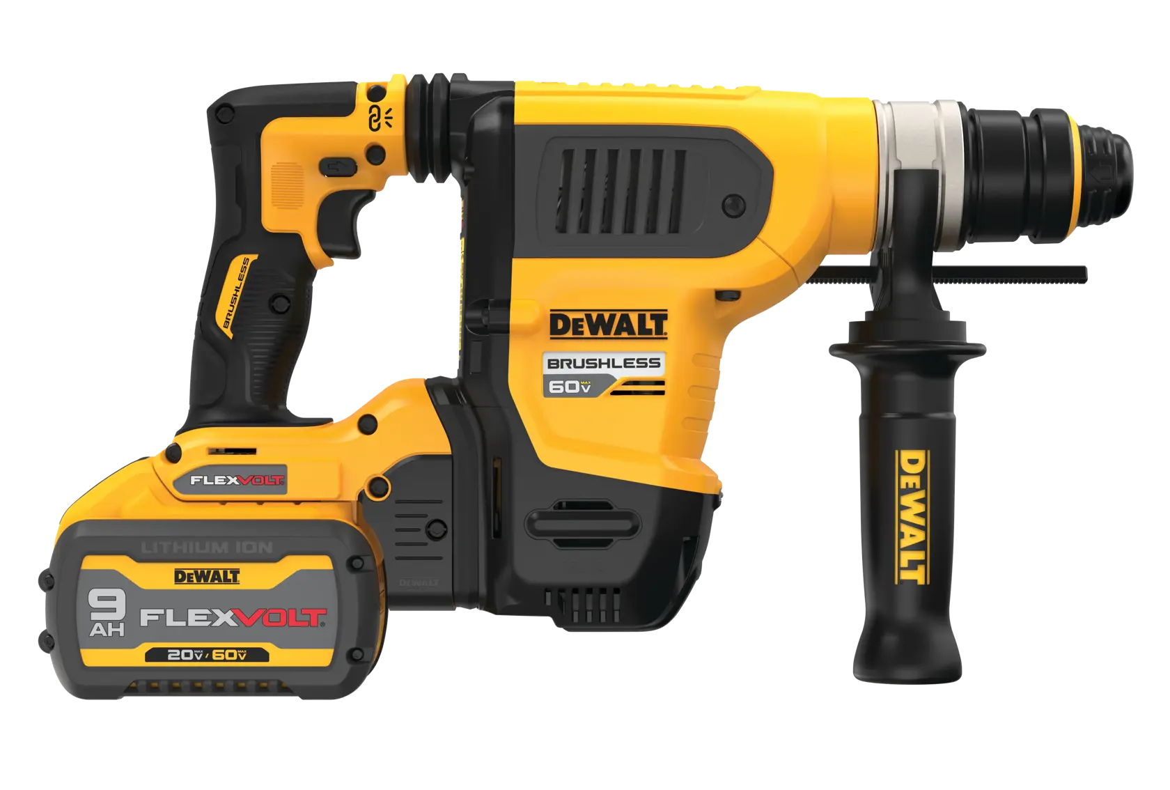 DeWalt DCH416X2 60V MAX 1-1/4" Brushless Cordless SDS Plus Rotary Hammer Kit - image 4