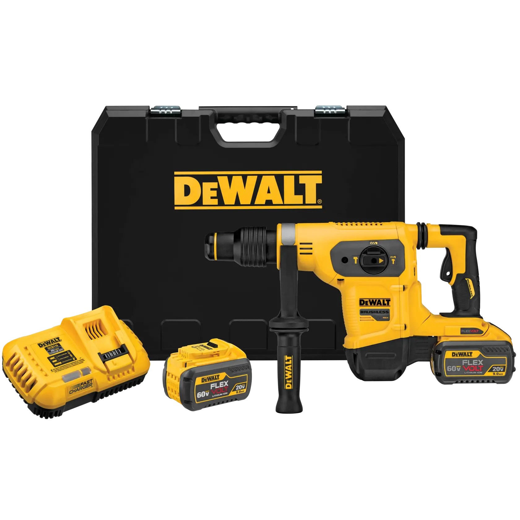 DeWalt DCH481X2 60V MAX 1-9/16-in Brushless Cordless Combination Rotary Hammer Kit - image 1