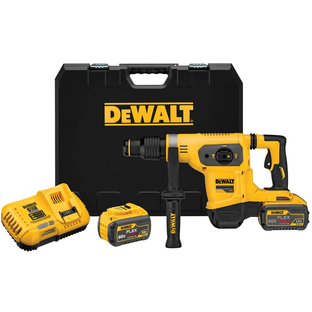 DeWalt DCH481X2 60V MAX 1-9/16-in Brushless Cordless Combination Rotary Hammer Kit - image 1
