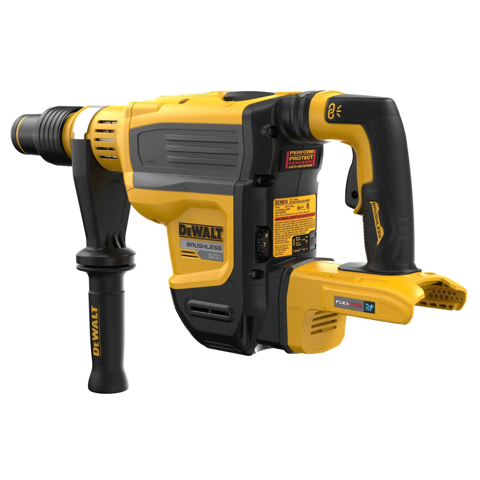 DeWalt DCH614B 60V MAX Brushless Cordless 1-3/4" SDS Max Combination Rotary Hammer, Tool Only - image 5
