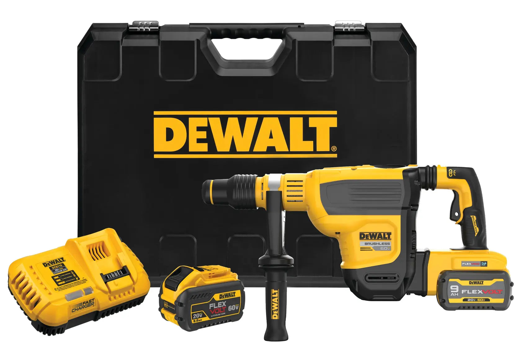 DeWalt DCH614X2 60V MAX 1-3/4-in Brushless Cordless SDS MAX Combination Rotary Hammer Kit - image 1