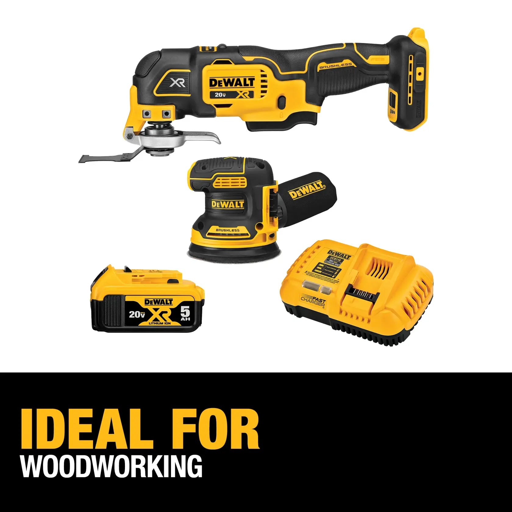DeWalt DCK202P1 20V MAX XR Brushless Cordless 2-Tool Combo Kit - image 4