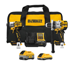 DeWalt DCK2101QQ1WW1 20V MAX XR 1/2-in Hammer Drill and 1/4-in Impact Driver Combo Kit - image 1
