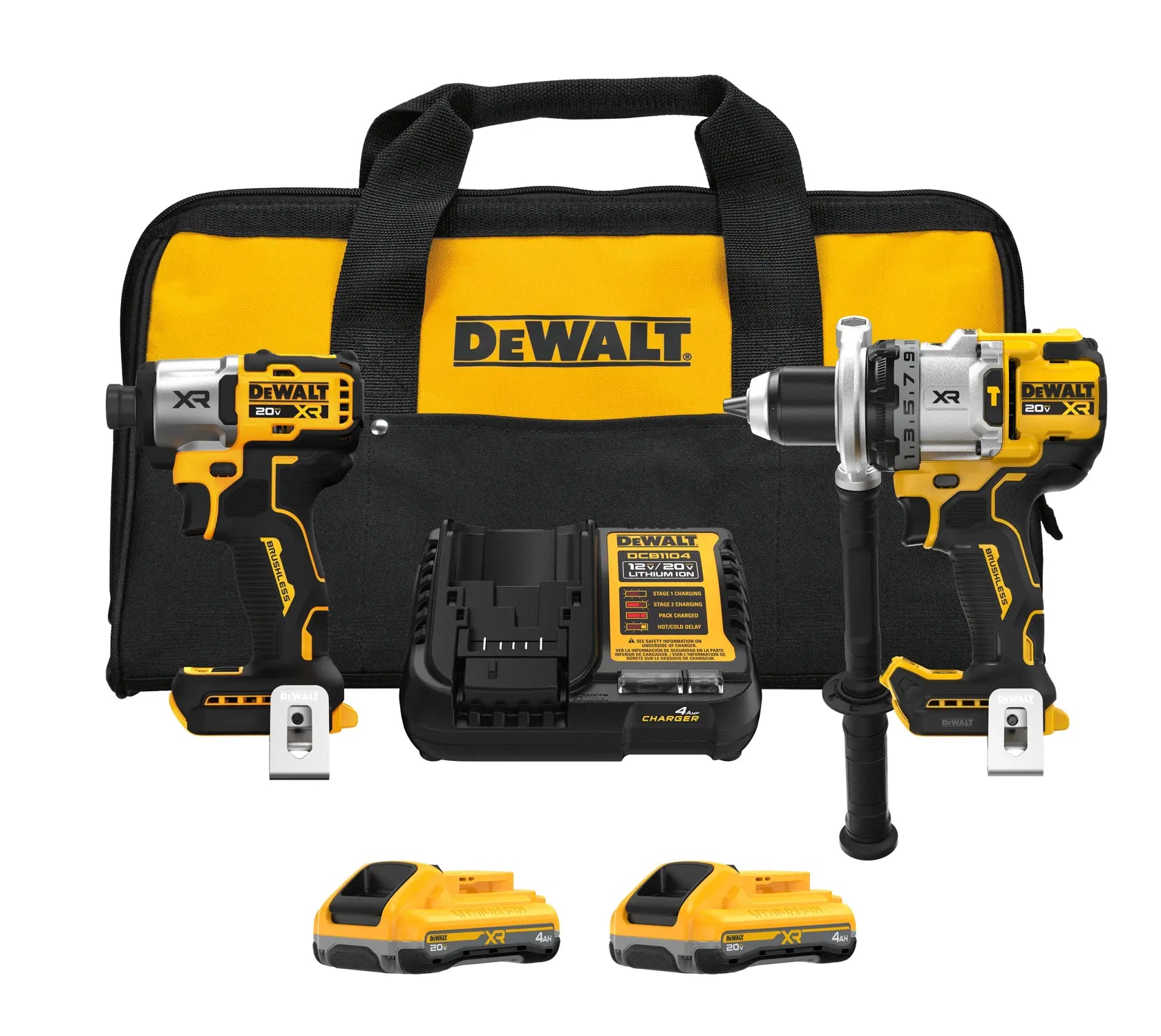 DeWalt DCK2101QQ2 20V MAX XR 3-Speed Hammer Drill & Impact 2-Tool Combo Kit - image 1