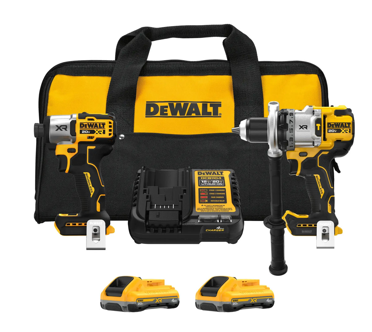 DeWalt DCK2101QQ2 20V MAX XR 3-Speed Hammer Drill & Impact 2-Tool Combo Kit - image 1
