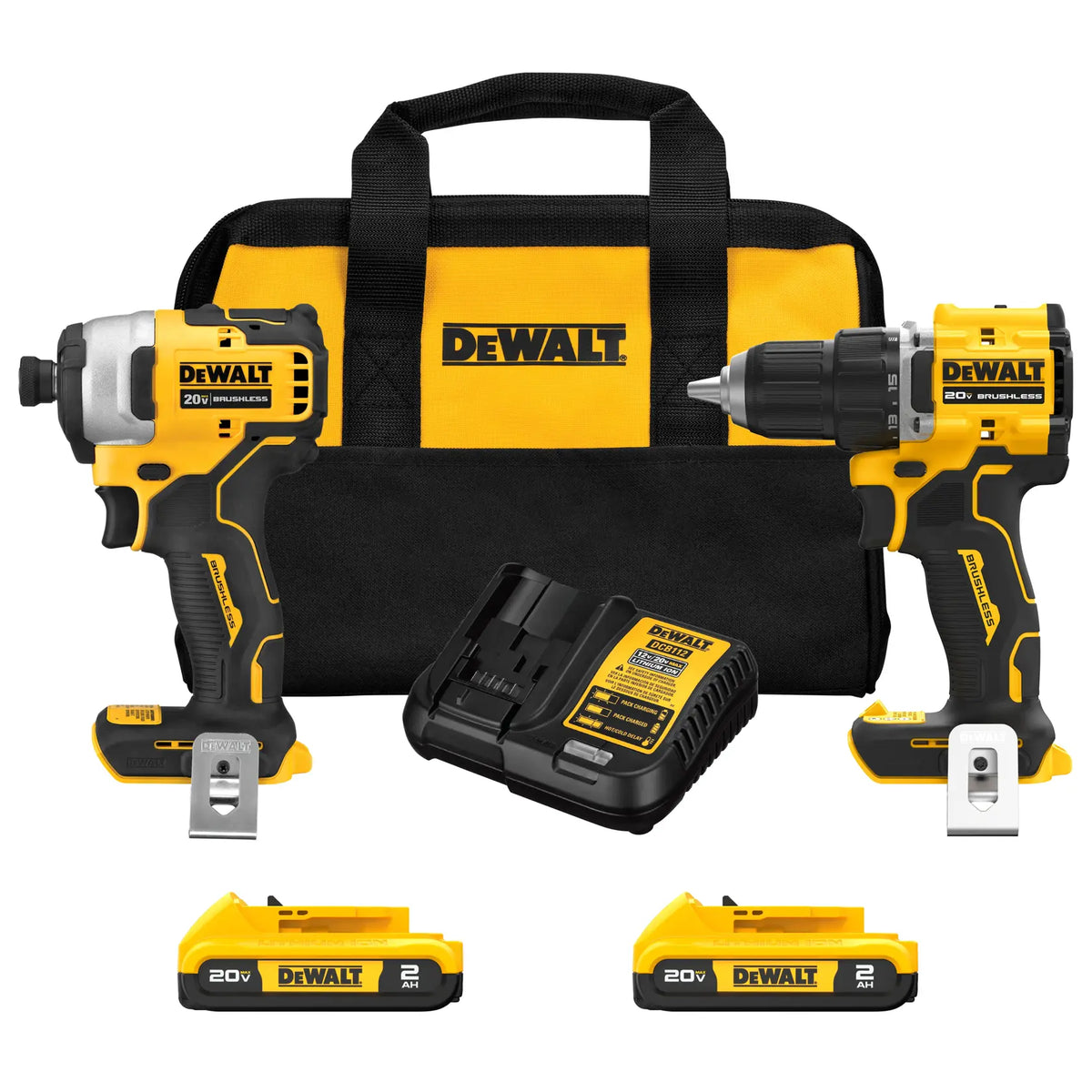DeWalt DCK225D2 ATOMIC 20V MAX Brushless Compact Drill/Driver and Impact Driver Combo Kit - image 1