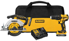 DeWalt DCK239E2 20V MAX Brushless Drill & 6-1/2" Circular Saw Combo Kit with POWERSTACK Batteries - image 1