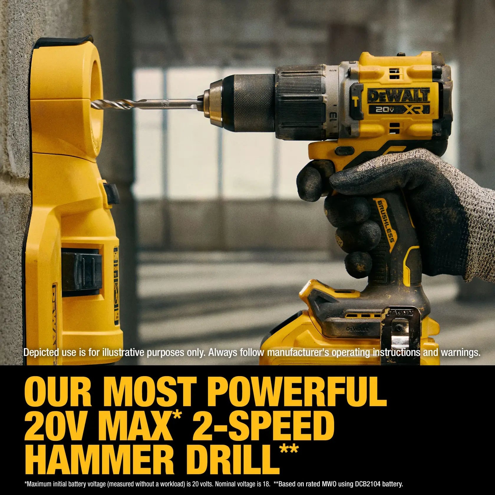 DeWalt DCK250QQ2 20V MAX XR 2-Speed Hammer Drill & Impact 2-Tool Combo Kit - image 5