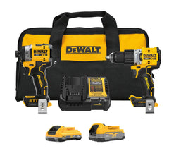 DeWalt DCK251E1QQ1 20V XR Lithium-Ion Cordless 2-Tool Combo Kit with 4.0 Ah and 1.7 Ah Batteries and Charger - image 1