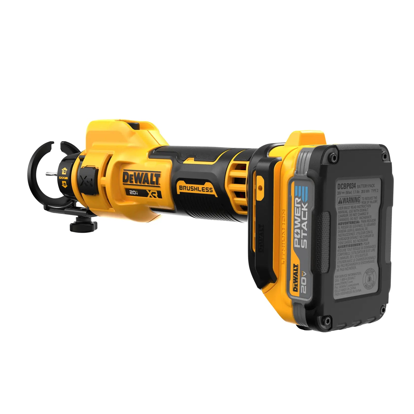 DeWalt DCK265E2 20V MAX XR Brushless Drywall Screwgun & Cut-Out Tool Combo Kit (1.7Ah) - image 6