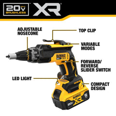 DeWalt DCK268P2 20V MAX Lithium-Ion Cordless Brushless Screwgun and Impact Combo Kit (2-Tool) with (2) 5.0Ah Batteries, Charger and Bag - image 3