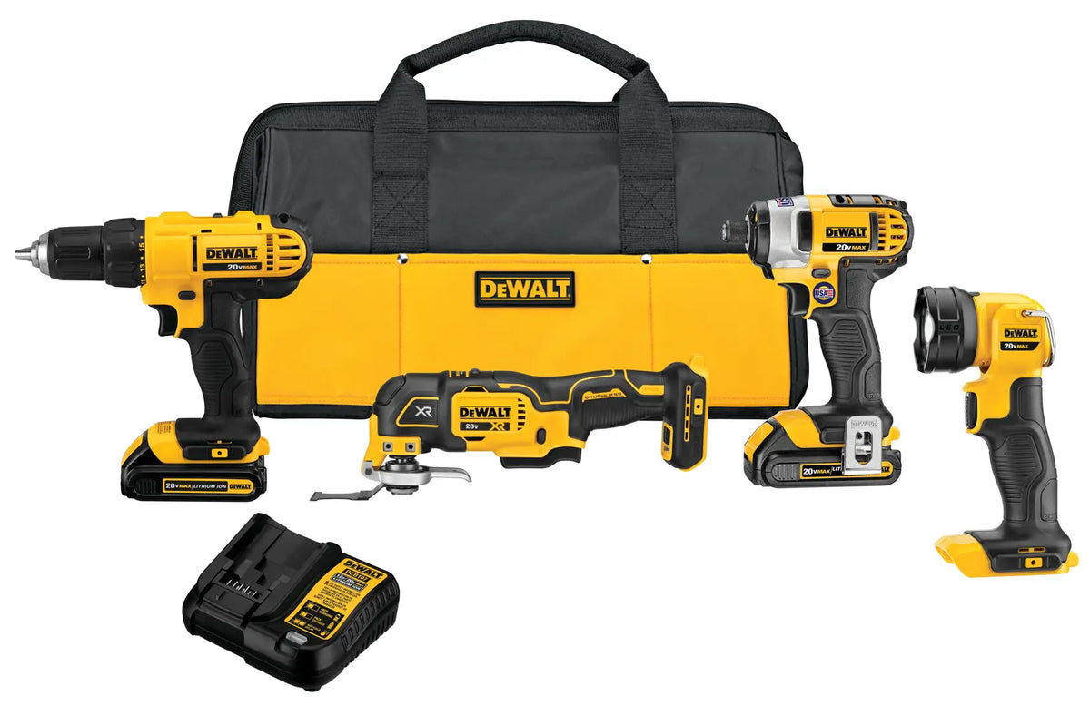 DeWalt DCK444C2 20V MAX Cordless 4 Tool Combo Kit with (2) 20V 1.5Ah Batteries and Charger - image 1