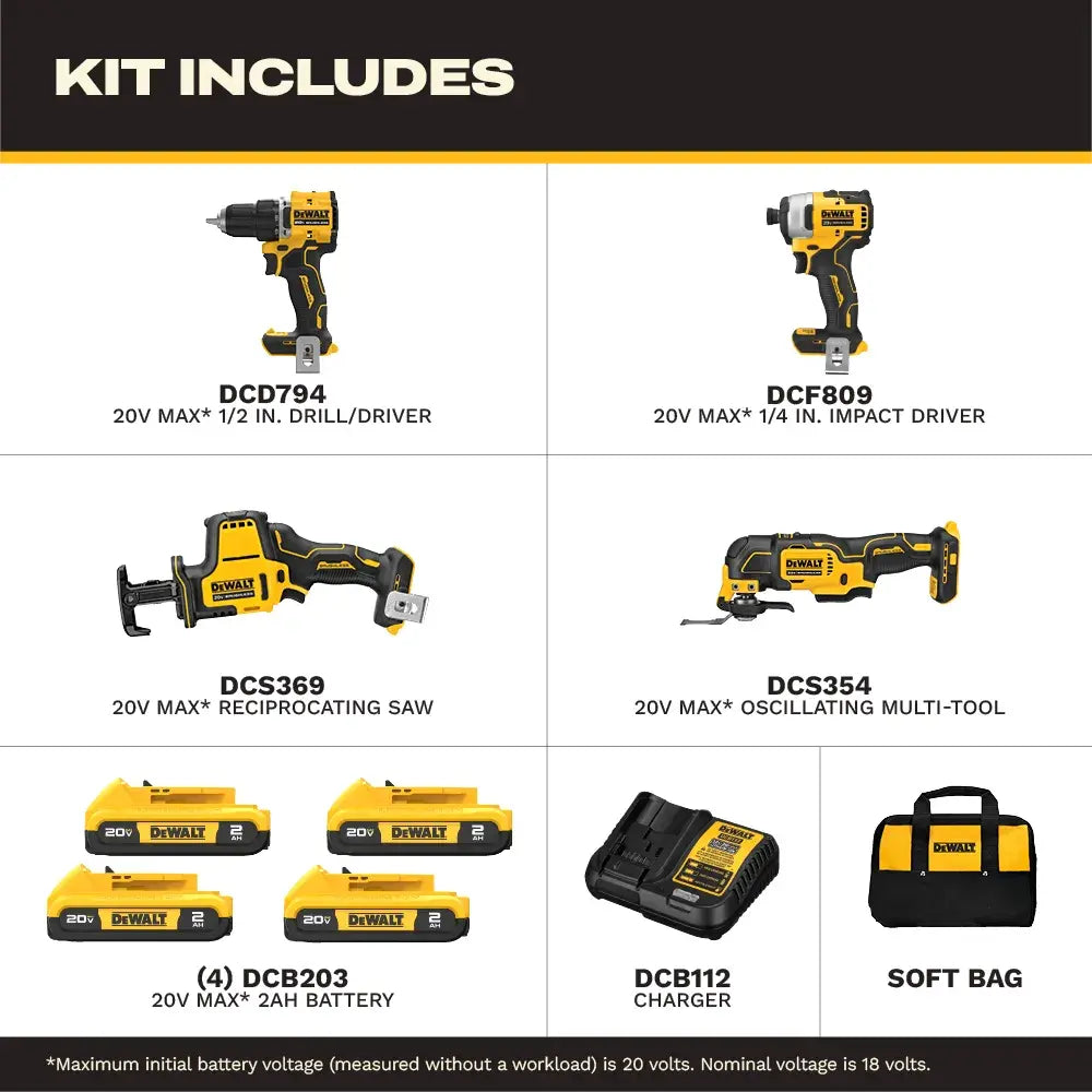 DeWalt DCK486D2 20-Volt MAX ToughSystem Lithium-Ion 6-Tool Cordless Combo Kit - image 2