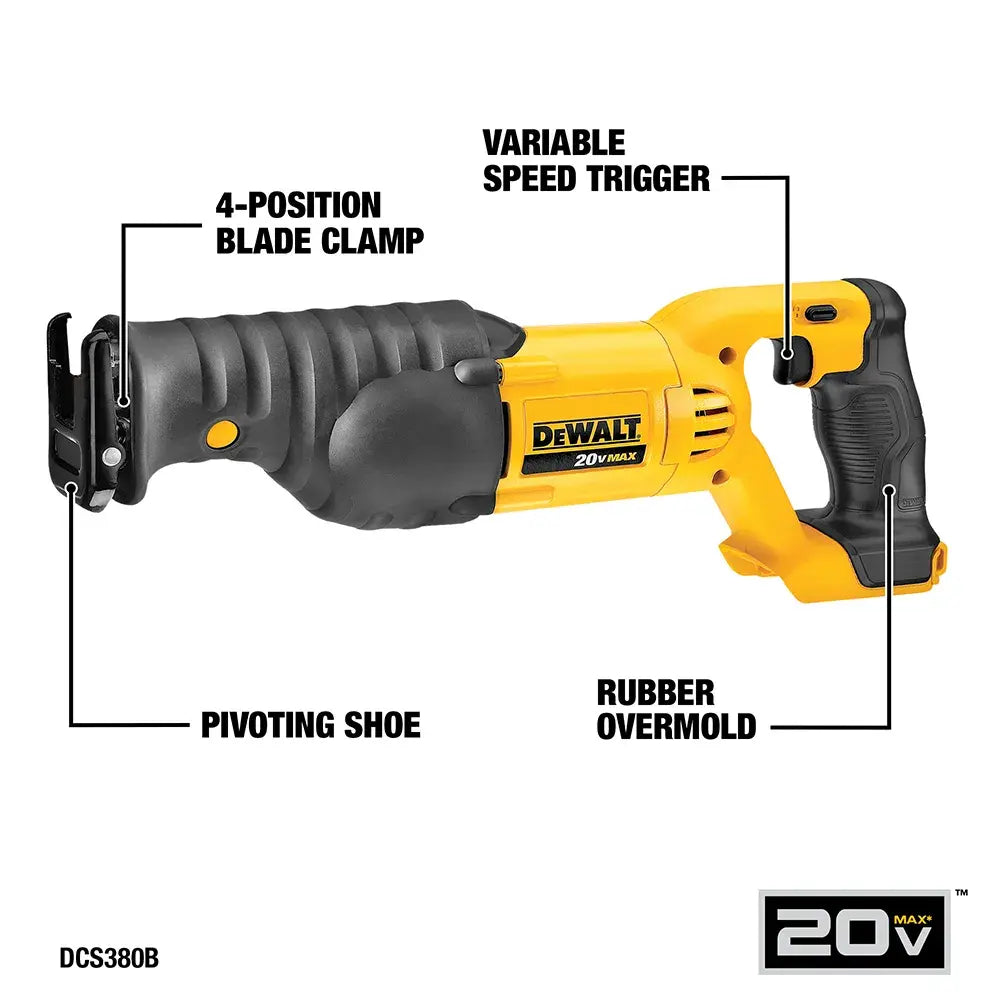 DeWalt DCK661D1M1 20V MAX Cordless 6 Tool Combo Kit with (1) 20V 4.0Ah Battery, (1) 20V 2.0Ah Battery, and Charger - image 4