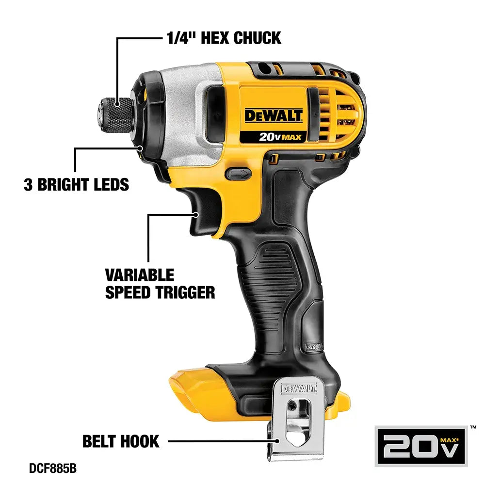 DeWalt DCK661D1M1 20V MAX Cordless 6 Tool Combo Kit with (1) 20V 4.0Ah Battery, (1) 20V 2.0Ah Battery, and Charger - image 5