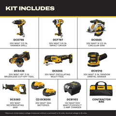 DeWalt DCK730P2 20V MAX Brushless Site Ready 7-Tool Combo Kit - image 2