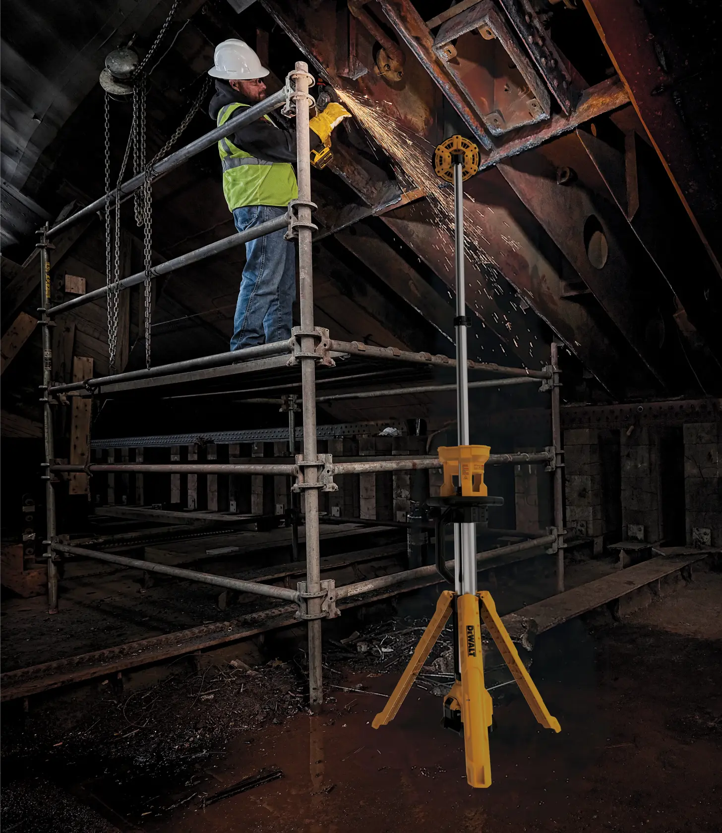 DeWalt DCL079B DEWALT 20V MAX Cordless Tripod Light (Light Only) - image 7