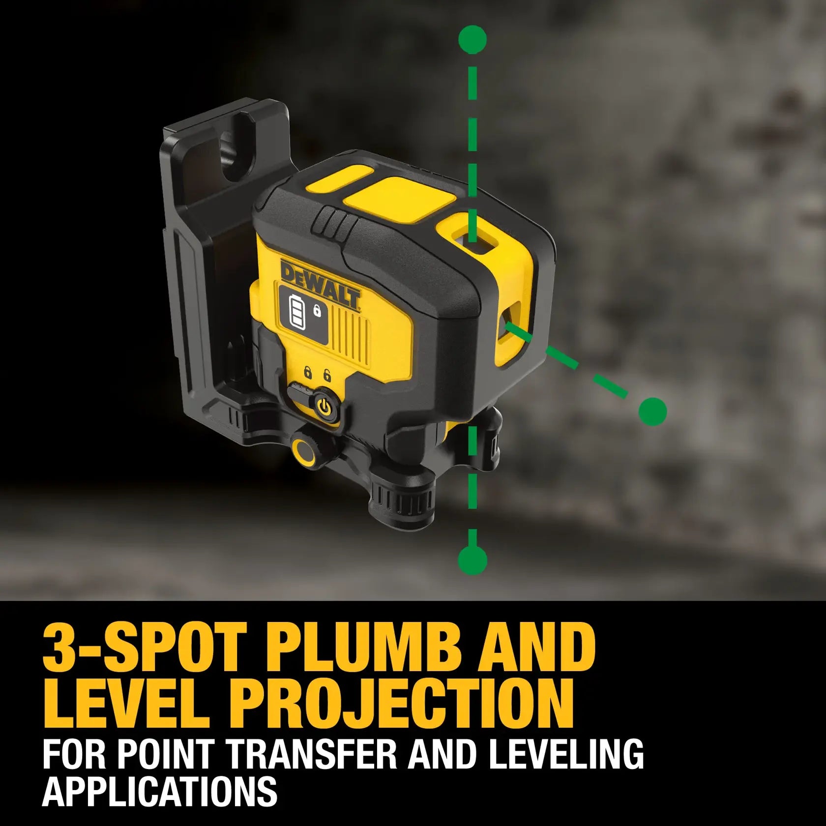 DeWalt DCLE16031GB USB Green 3-Spot Base Kit - image 3