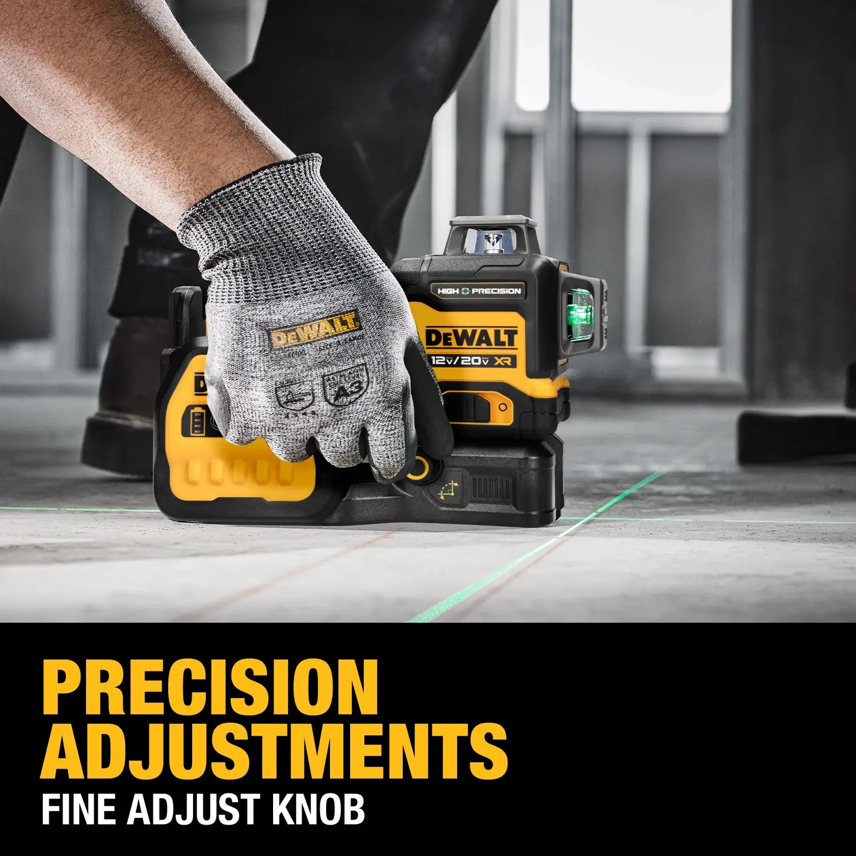 DeWalt DCLE34033D1 20V MAX XR 3 x 360° High Precision Green Laser - image 7