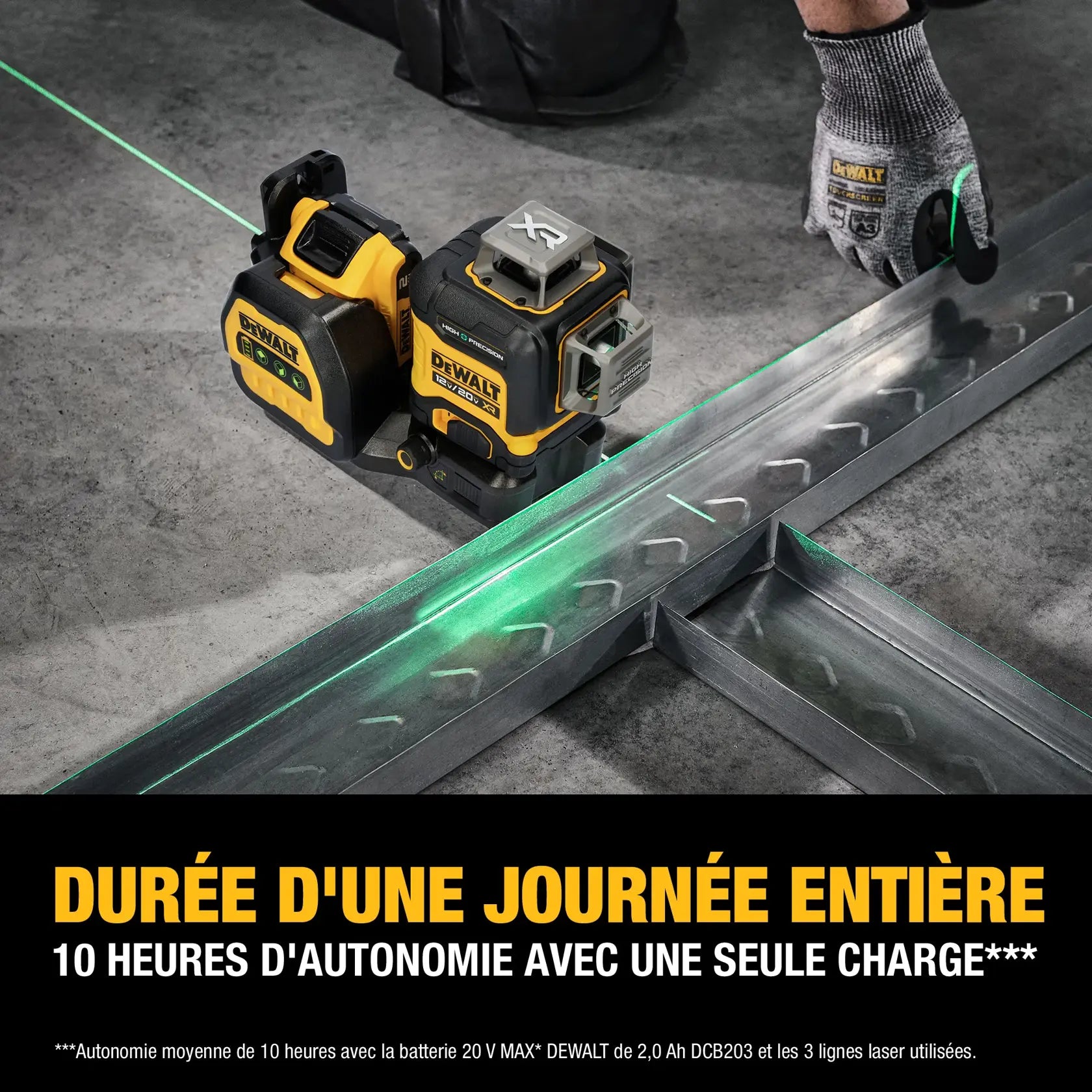 DeWalt DCLE34033D1 20V MAX XR 3 x 360° High Precision Green Laser - image 5