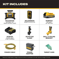 DeWalt DCLE35121GE1F 20V MAX XR Green Rotary Laser Framer Kit - image 2