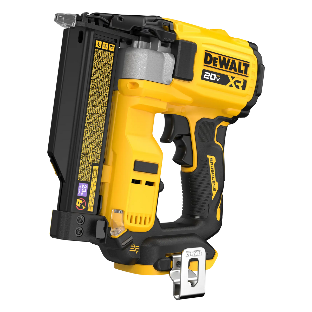 DeWalt DCN623B 20V MAX XR(R) Brushless Cordless 23ga Pin Nailer (Tool Only) - image 1
