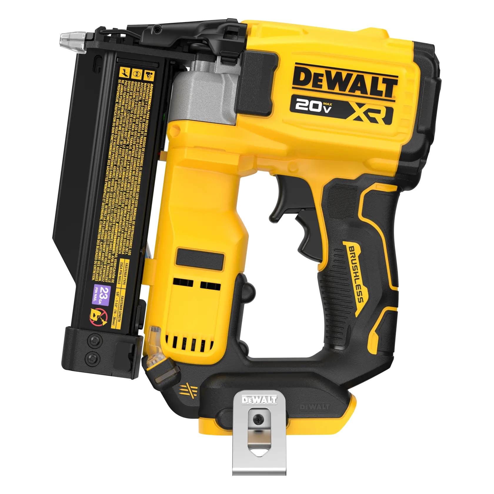 DeWalt DCN623B 20V MAX XR(R) Brushless Cordless 23ga Pin Nailer (Tool Only) - image 2