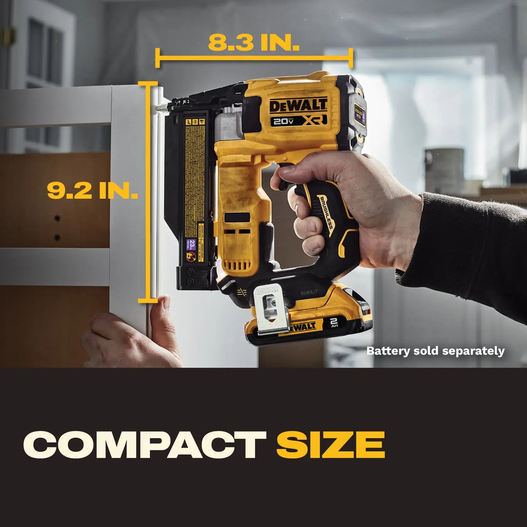 DeWalt DCN623B 20V MAX XR(R) Brushless Cordless 23ga Pin Nailer (Tool Only) - image 7