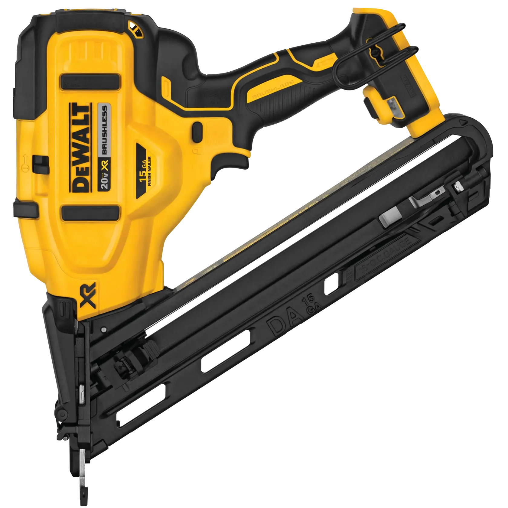 DeWalt DCN650B 20V MAX XR 15 GA Cordless Angled Finish Nailer (Tool Only) - image 1
