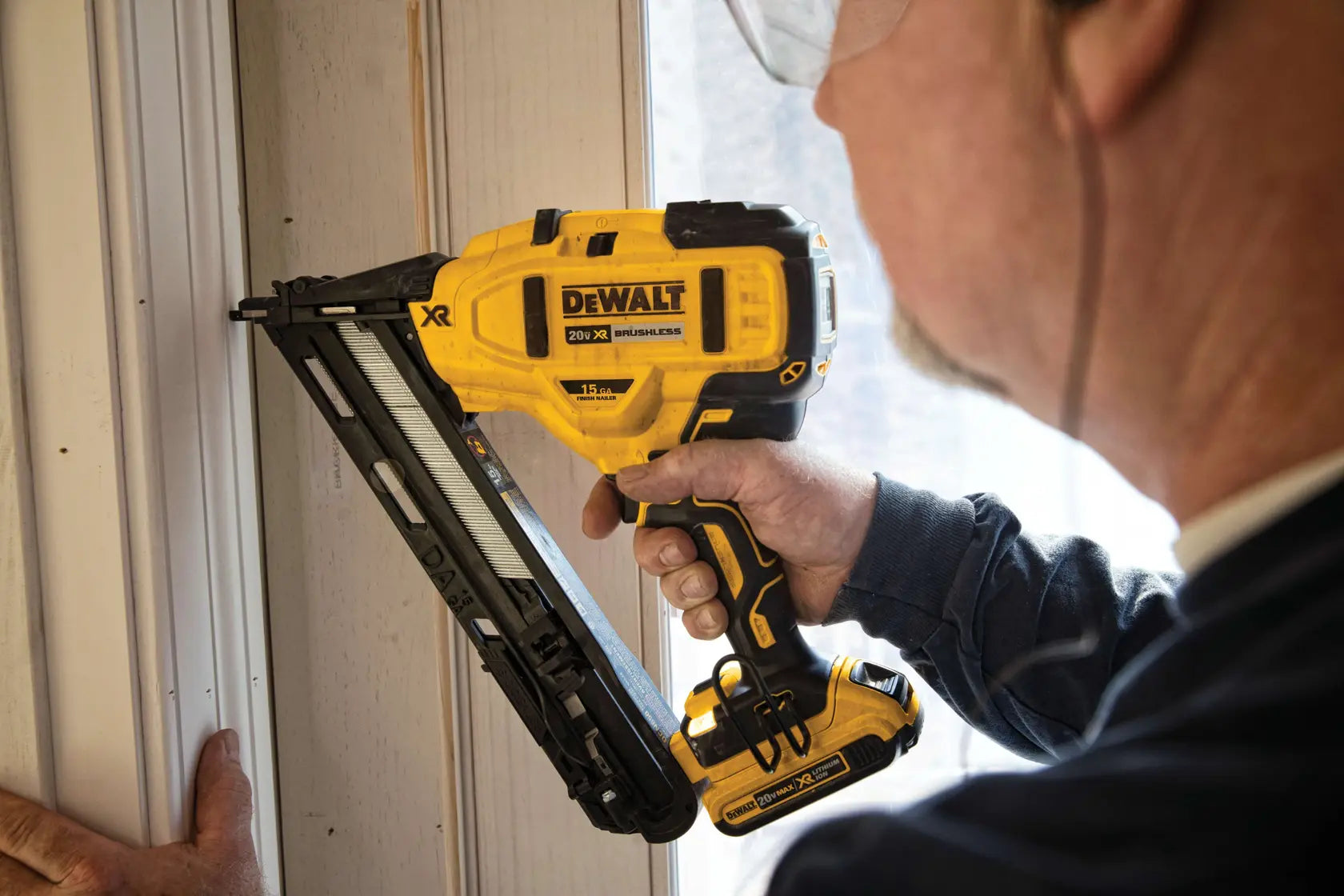 DeWalt DCN650B 20V MAX XR 15 GA Cordless Angled Finish Nailer (Tool Only) - image 6