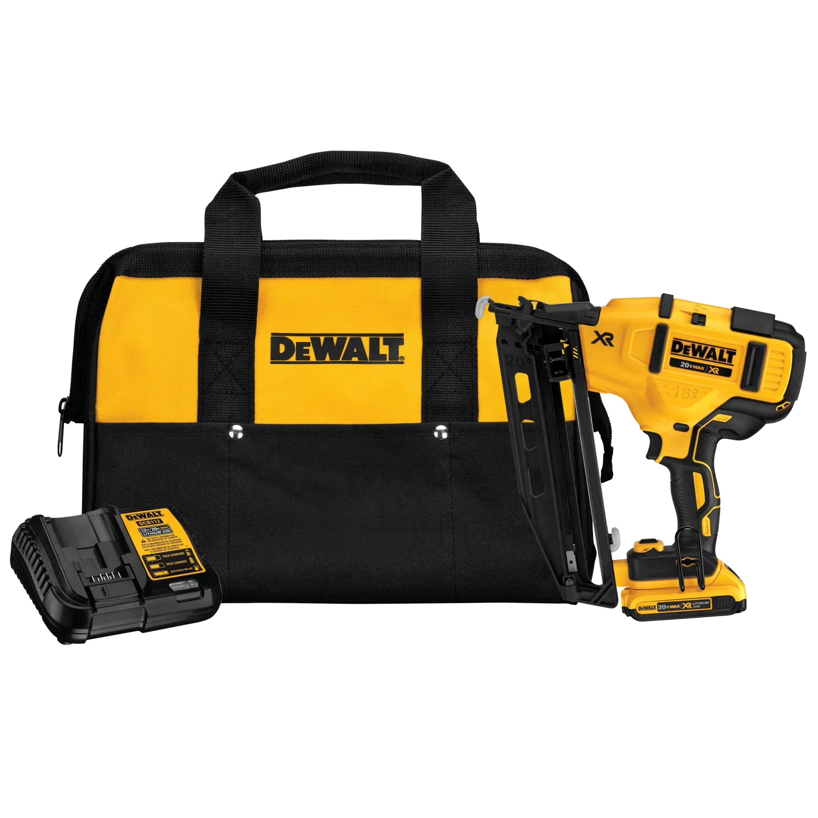 DeWalt DCN660D1 20V MAX XR 16ga Angld Finish Nailer Kit - image 1