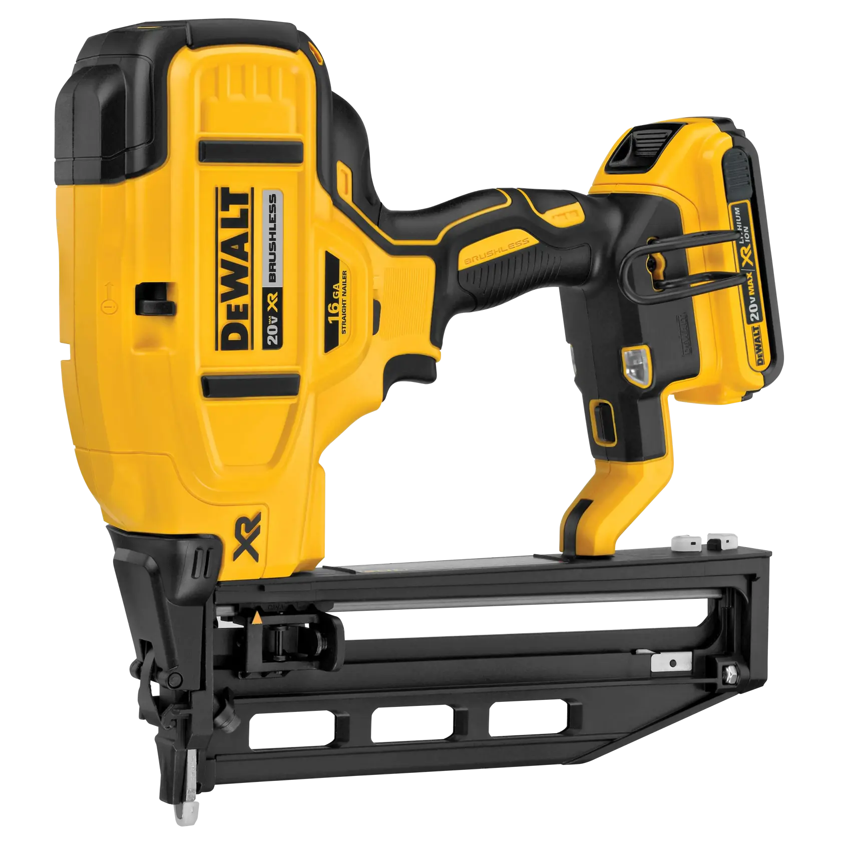 DeWalt DCN662D1 20V MAX XR 16-Gauge Straight Finish Nailer Kit - image 2