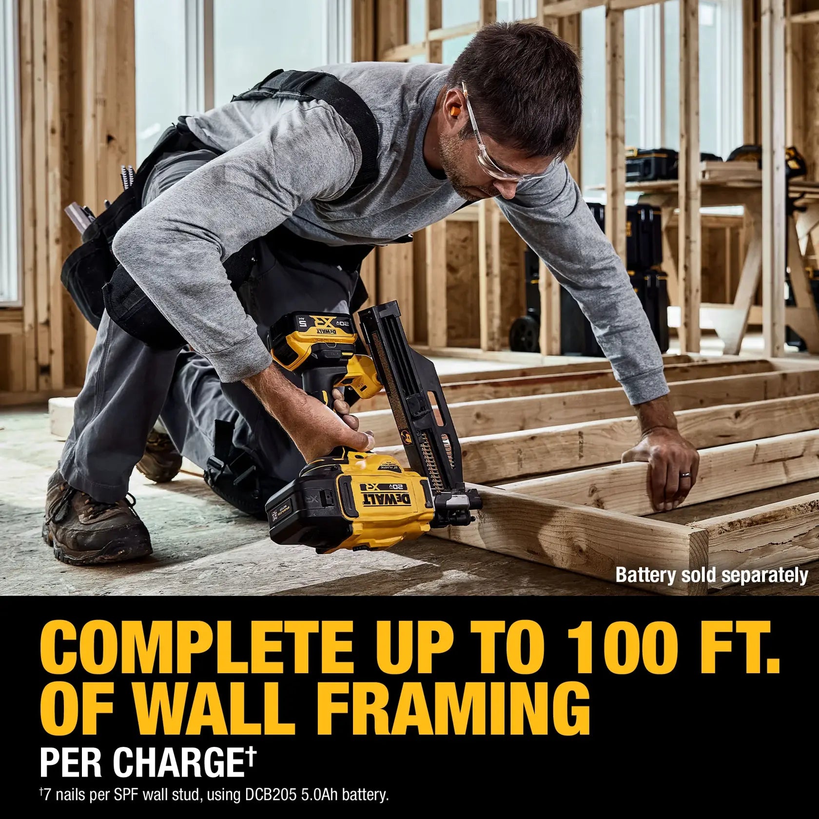 DeWalt DCN920B 20V MAX XR Brushless Cordless 21° Plastic Collated Framing Nailer (Tool Only) - image 6