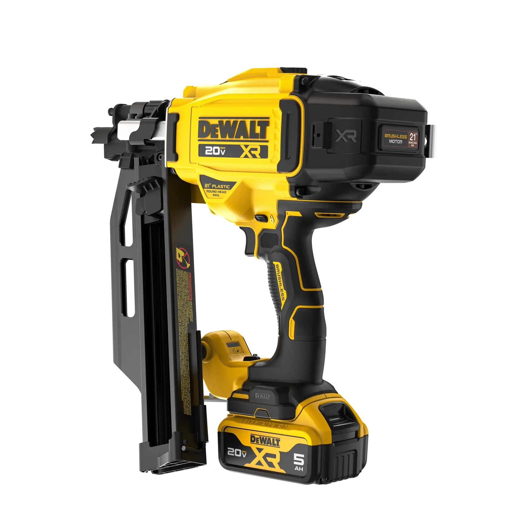 DeWalt DCN920P1 20V MAX XR Brushless Cordless 21° Plastic Collated Framing Nailer Kit - image 3