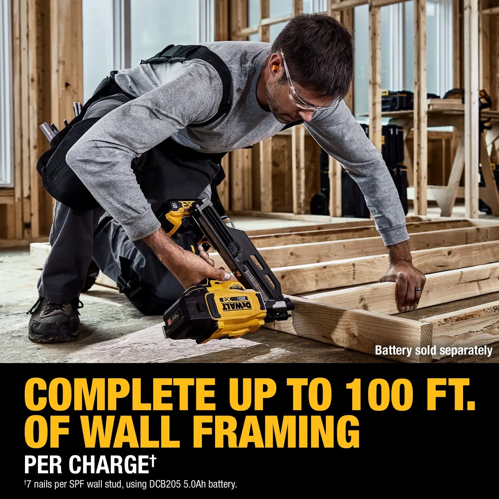 DeWalt DCN930B 20V MAX XR Brushless 30° Paper Collated Framing Nailer (Tool Only) - image 6