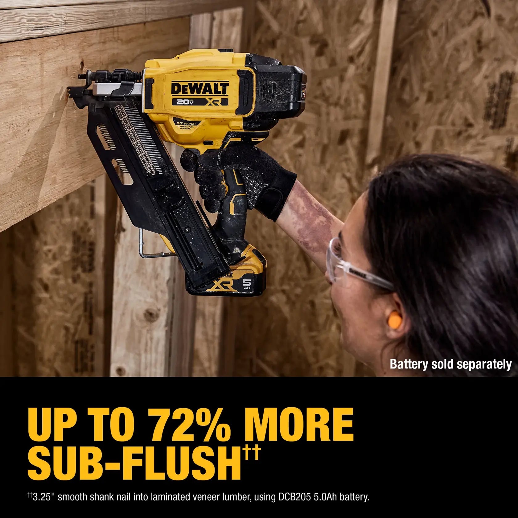 DeWalt DCN930B 20V MAX XR Brushless 30° Paper Collated Framing Nailer (Tool Only) - image 7