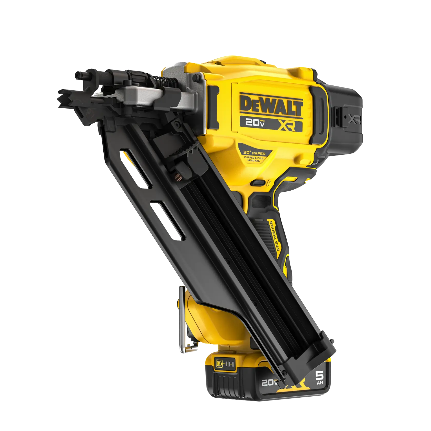 DeWalt DCN930P1 20V MAX Brushless Cordless 30° Paper Tape Framing Nailer Kit - image 2