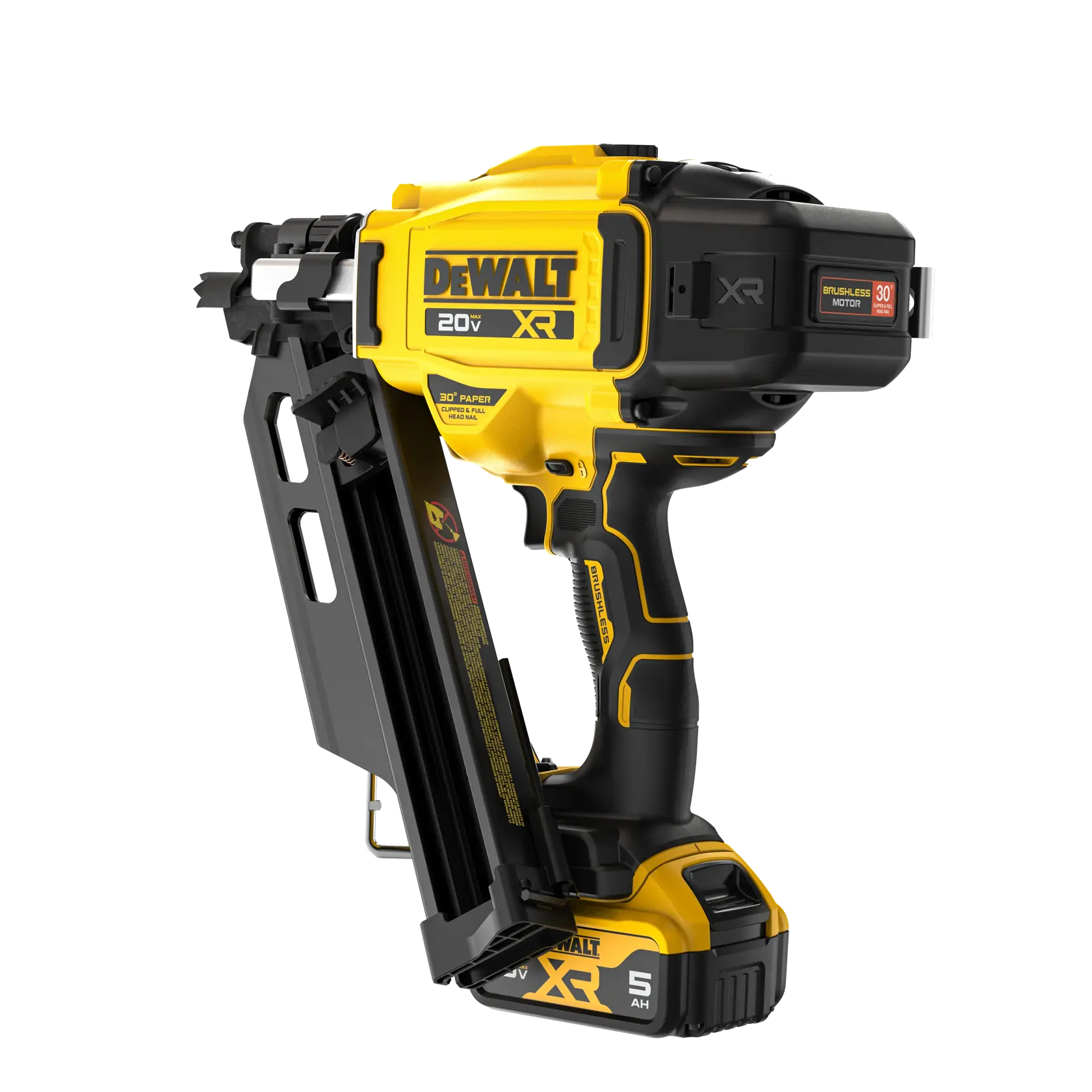 DeWalt DCN930P1 20V MAX Brushless Cordless 30° Paper Tape Framing Nailer Kit - image 3
