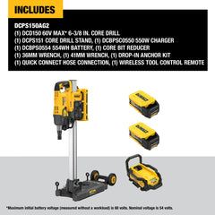 DeWalt DCPS150AG2 6-3/8 in. Core Drill Stand Kit - image 4