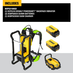 DeWalt DCPS310AG2 Backpack Vibrator Kit - image 4