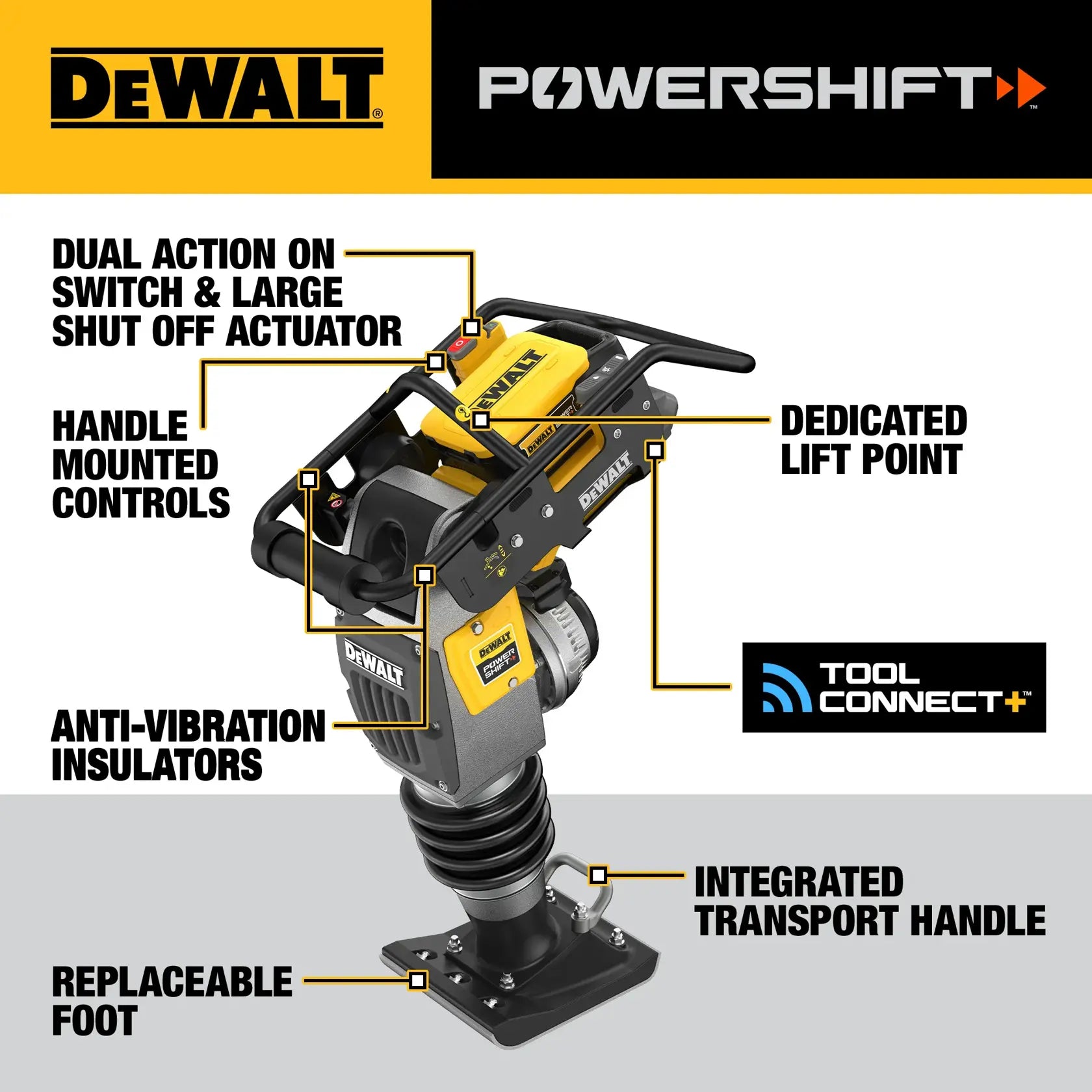 DeWalt DCPS660AG2 60Kg Class Rammer Kit - image 5