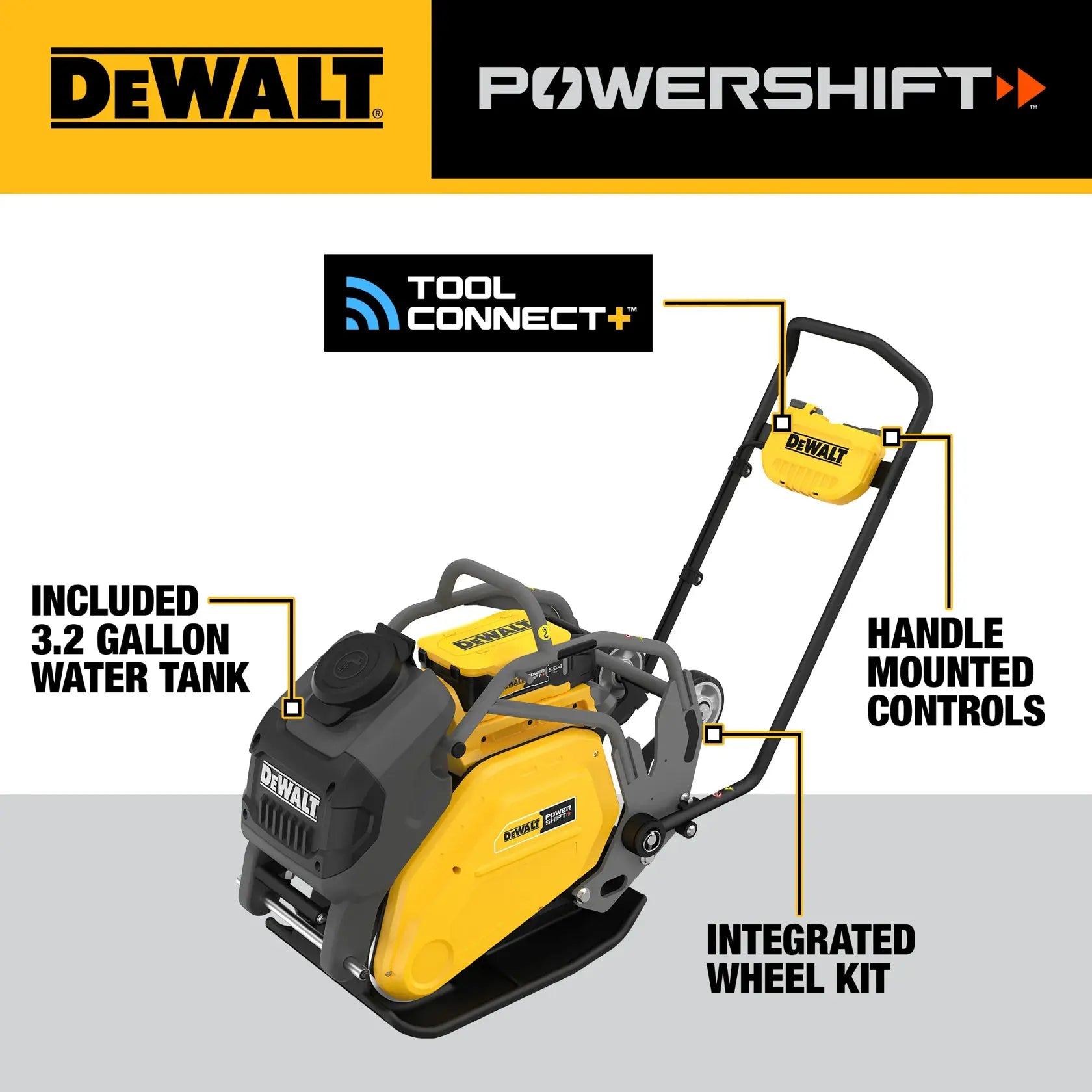 DeWalt DCPS7154AG2 Forward Plate Compactor Kit - image 5
