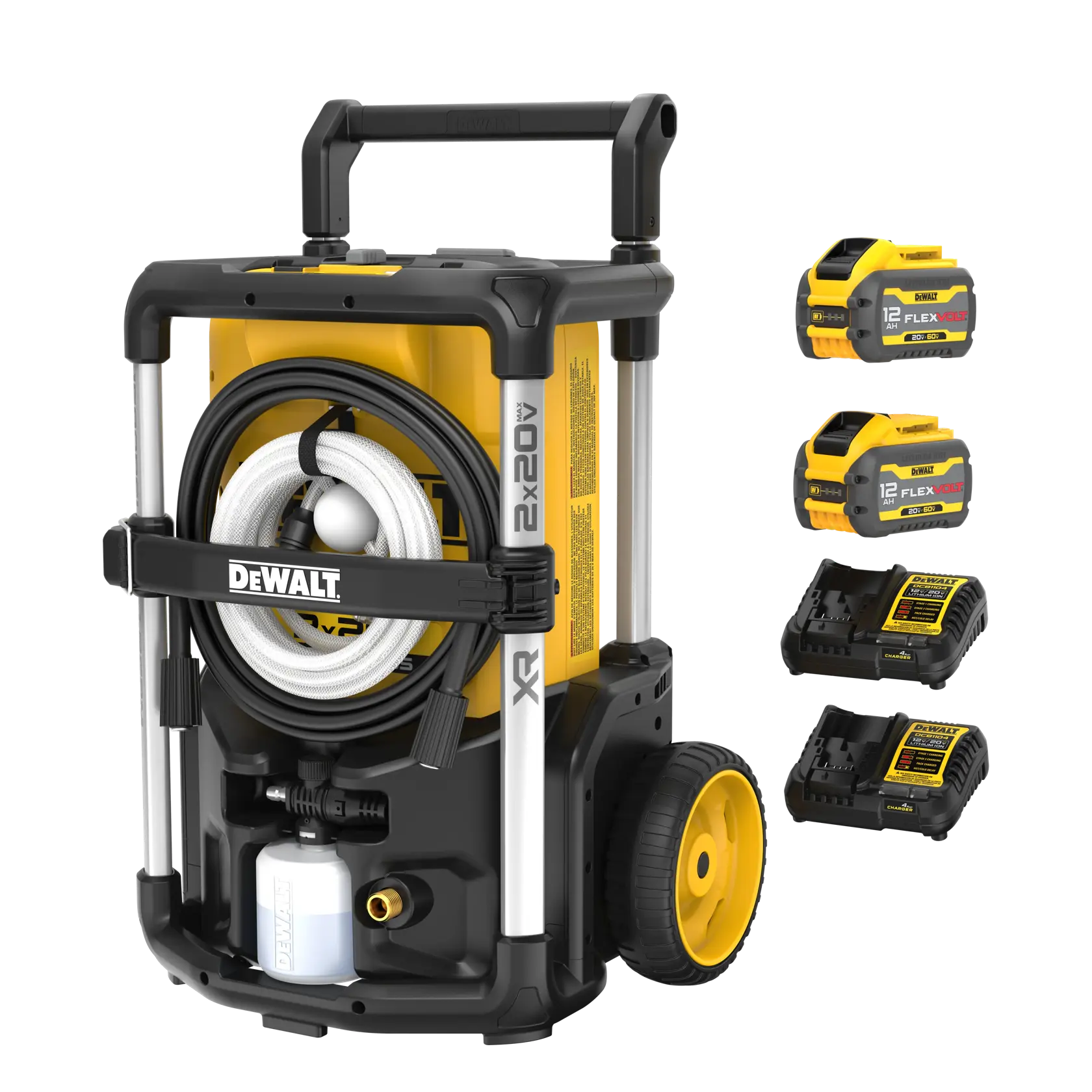 DeWalt DCPW1600Y2 2X20V MAX 1600 MAX PSI 1.2 GPM Brushless Cordless Pressure Washer Kit - image 8