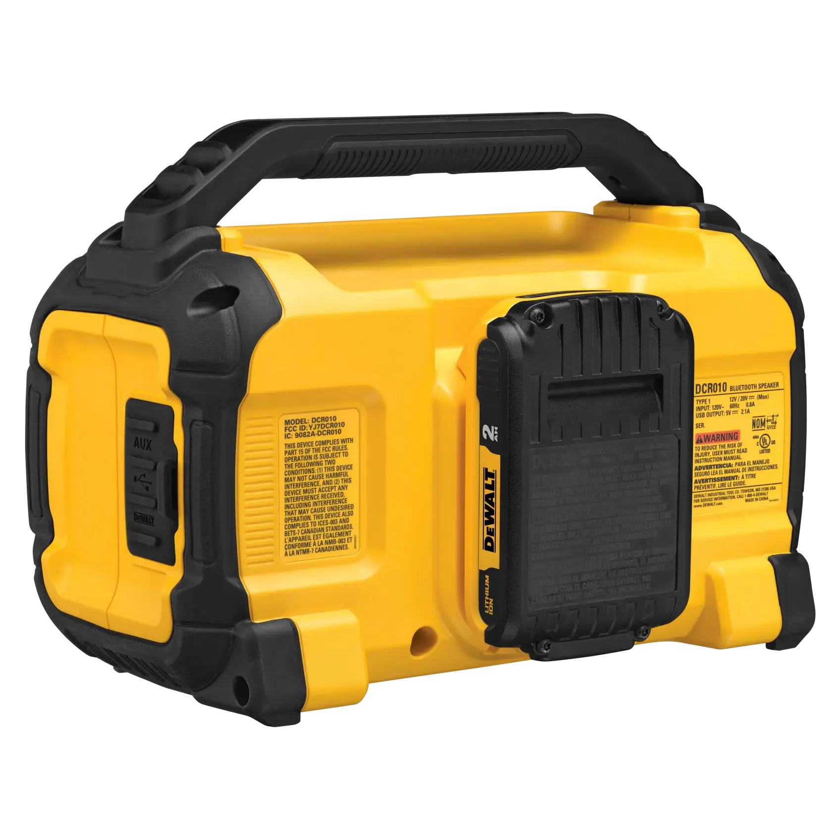 DeWalt DCR010 12V/20V MAX Jobsite Bluetooth Speaker - image 3