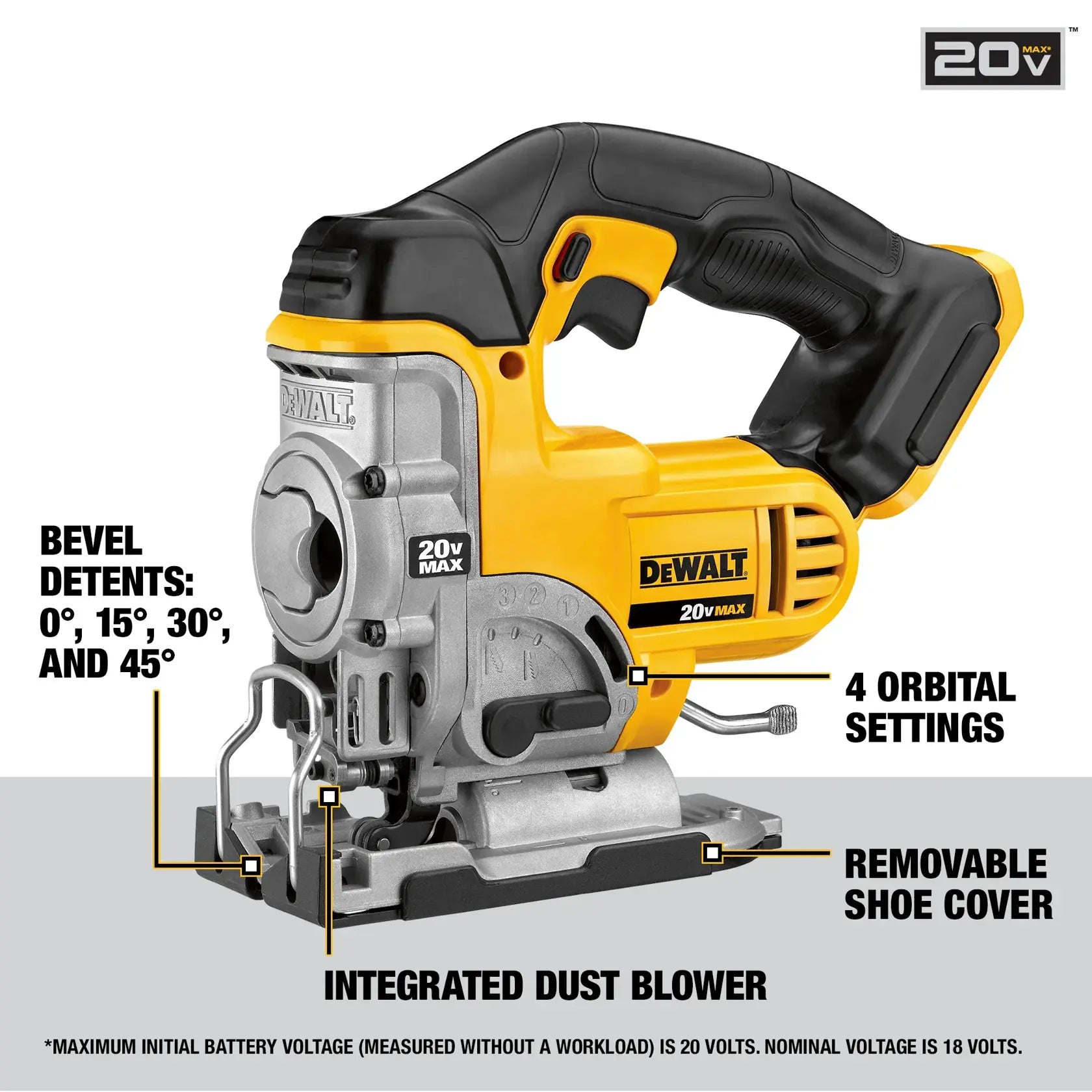 DeWalt DCS331B 20V MAX Cordless Jig Saw (Tool Only) - image 2