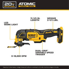 DeWalt DCS354D1 ATOMIC 20V MAX Brushless Cordless Oscillating Multi-Tool Kit - image 2